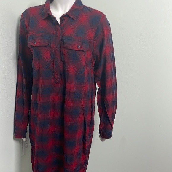 J. Crew Flannel Plaid Nightshirt - Picture 1 of 5